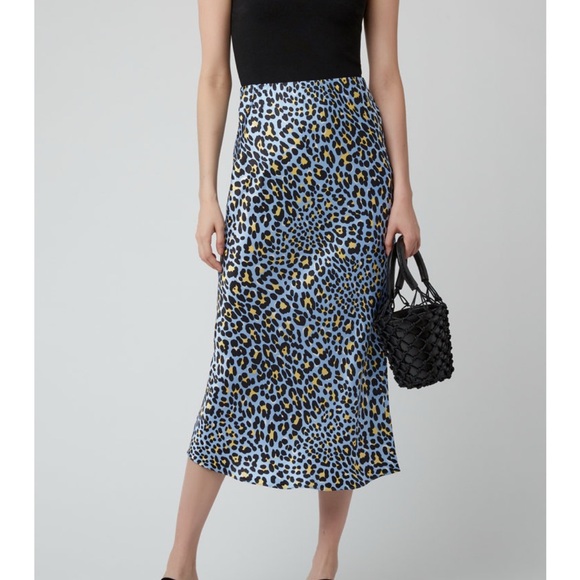 OLIVIA VON HALLE SILK BIAS SKIRT S SIZE 1 - Picture 1 of 9